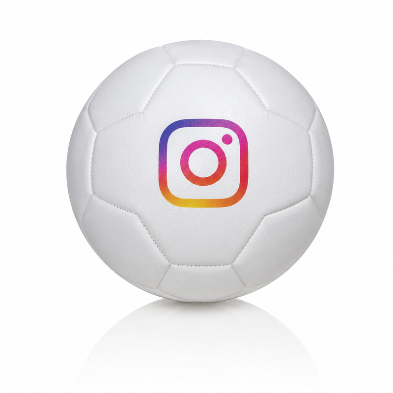 Personalised Logo Football – White - NO MINIMUM ORDER