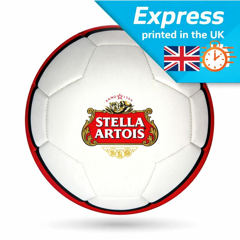 Personalised Logo Football – Red - NO MINIMUM ORDER