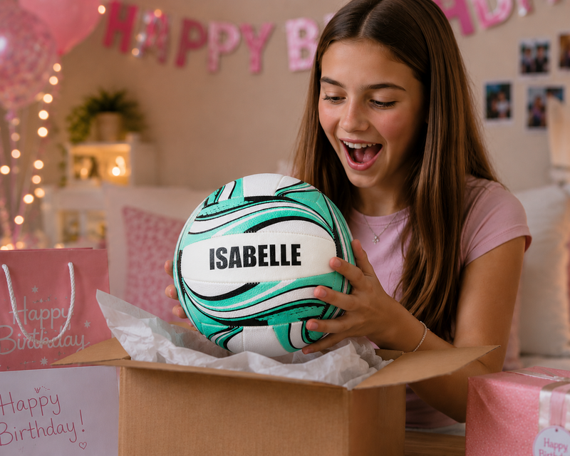 Personalised Netball Ball - Mint Size 5