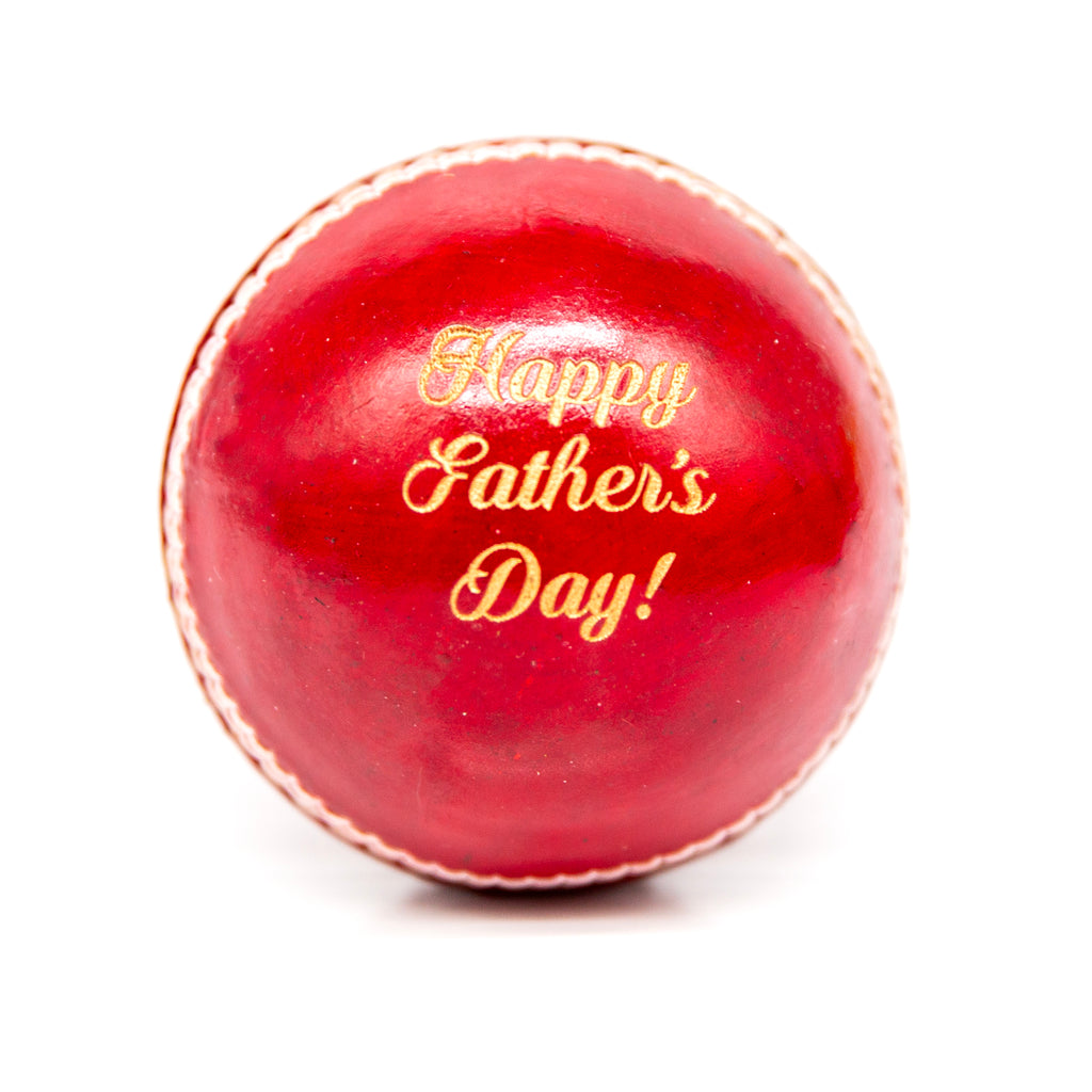 Fathers Day Cricket Ball - Happy Fathers Day