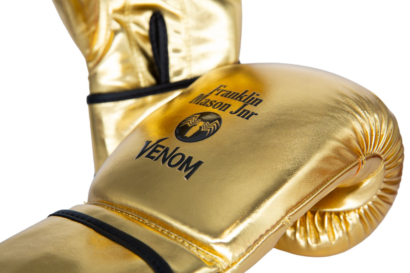 Custom Personalised Logo Branded Gold Boxing Gloves