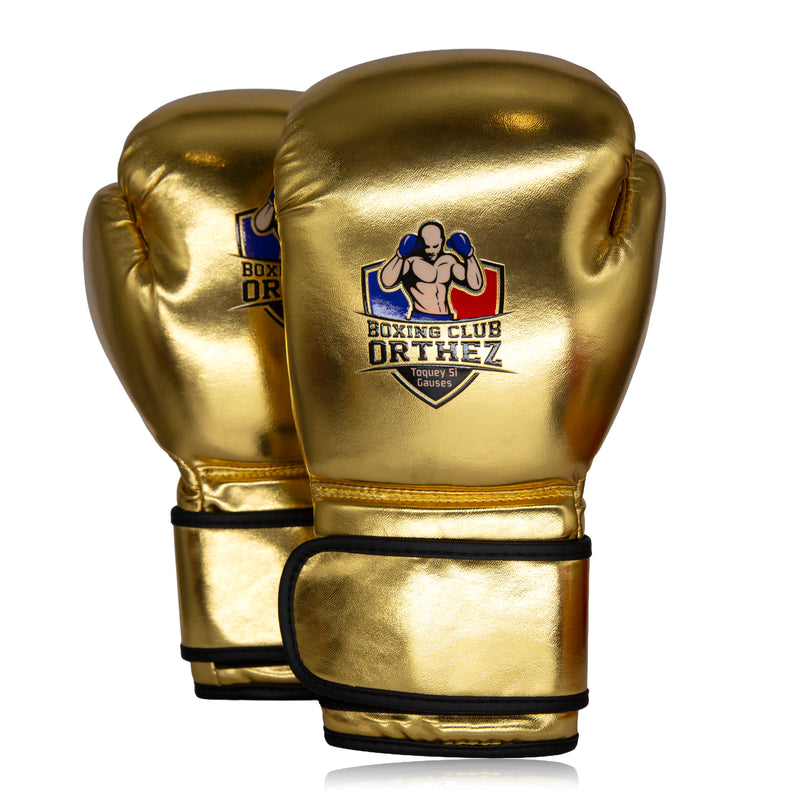 Custom Personalised Logo Branded Gold Boxing Gloves