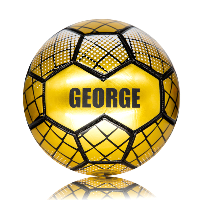 Personalised Football - Metallic Gold Size 5
