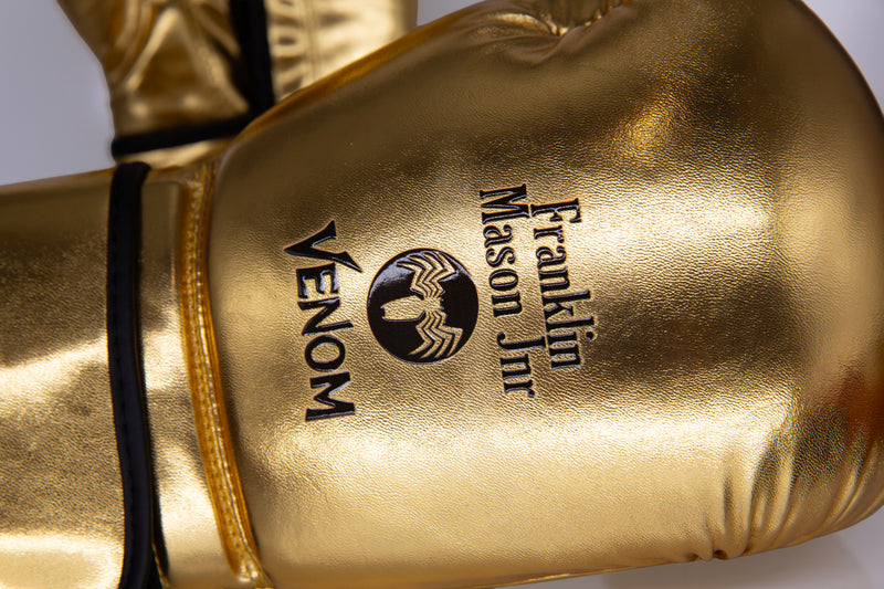 Custom Personalised Logo Branded Gold Boxing Gloves