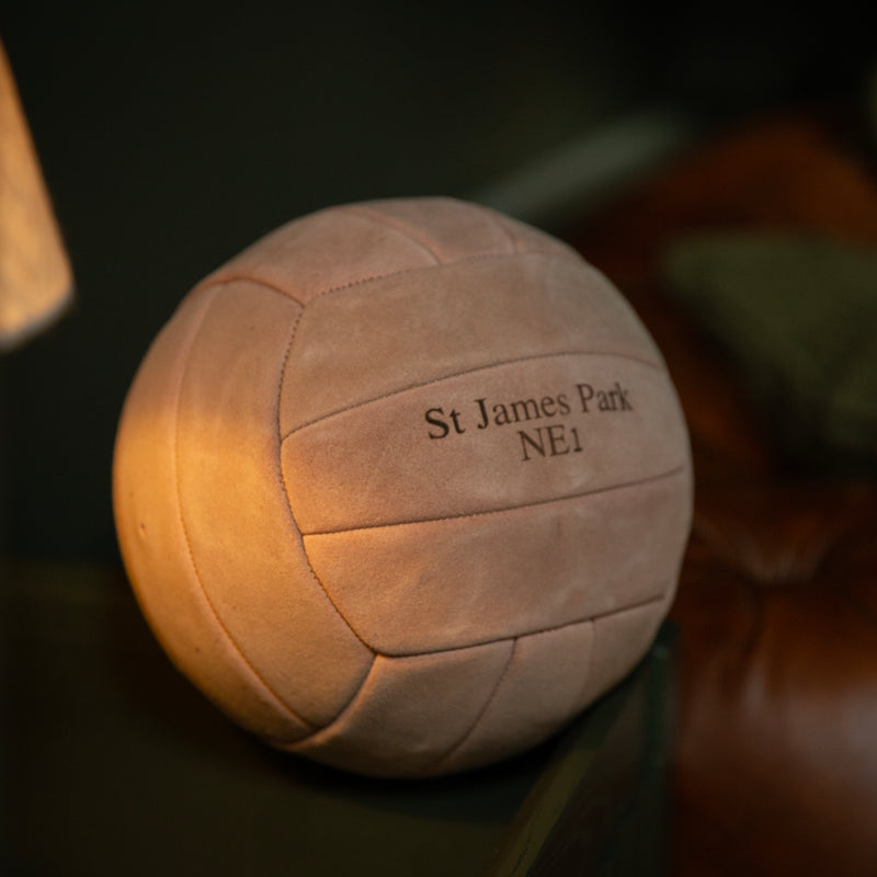 Personalised Suede Leather Football Ball