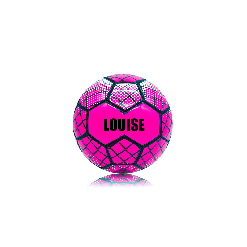 Personalised Football - Neon Pink Size 1