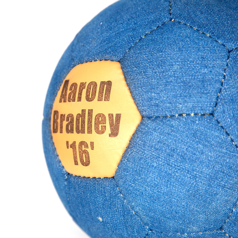 Personalised  Denim Football Ball