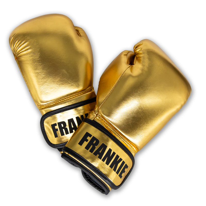 Personalised Kids Boxing Gloves - 6oz - Gold