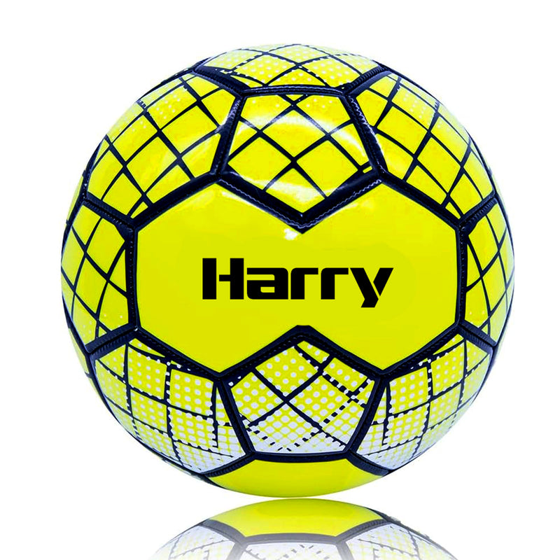 Personalised Football - Neon Yellow Size 5