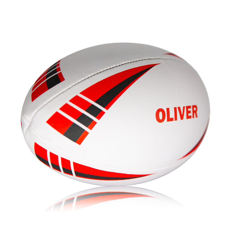 Personalised Size 5 Rugby Ball Red