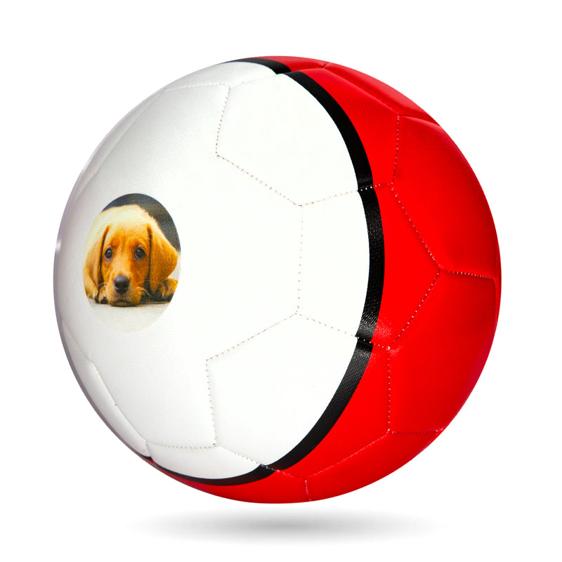 Personalised Photo Football – Red Size 5