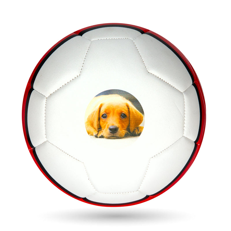 Personalised Photo Football – Red Size 5
