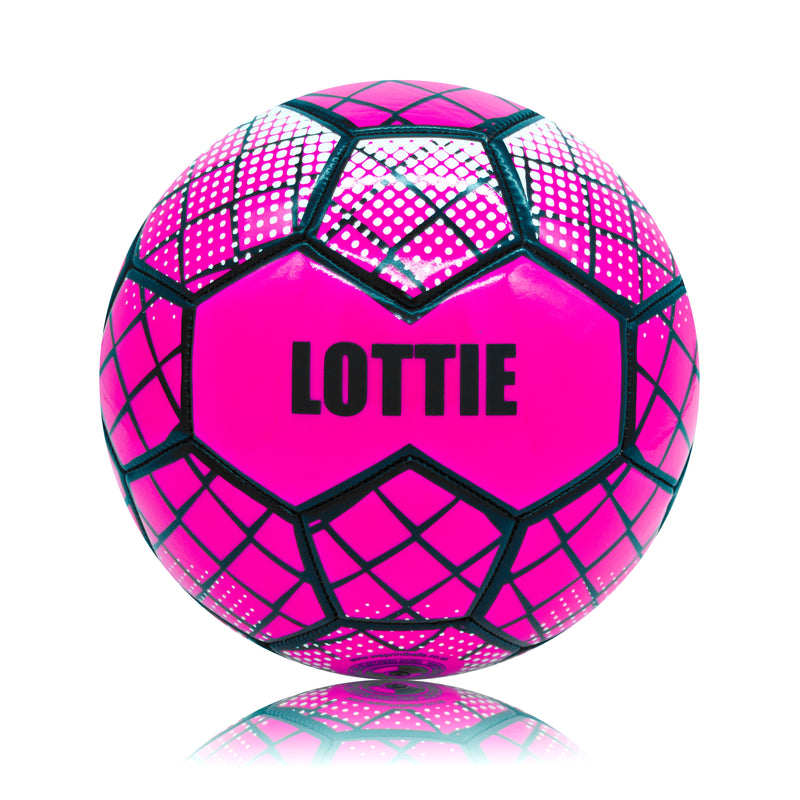 Personalised Football - Neon Pink Size 4