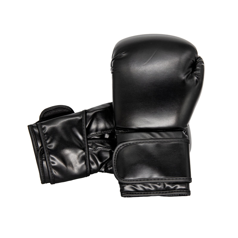 Plain Unbranded Unprinted Boxing Gloves - Matte Black 14oz