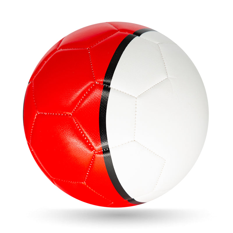 26 Panel  Plain Unbranded Football Size 5 - Red