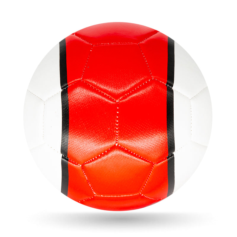 26 Panel  Plain Unbranded Football Size 5 - Red