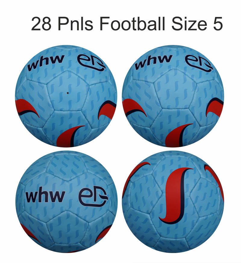 Custom Football Ball - 28 Panel Size 5 PVC 'WHW'