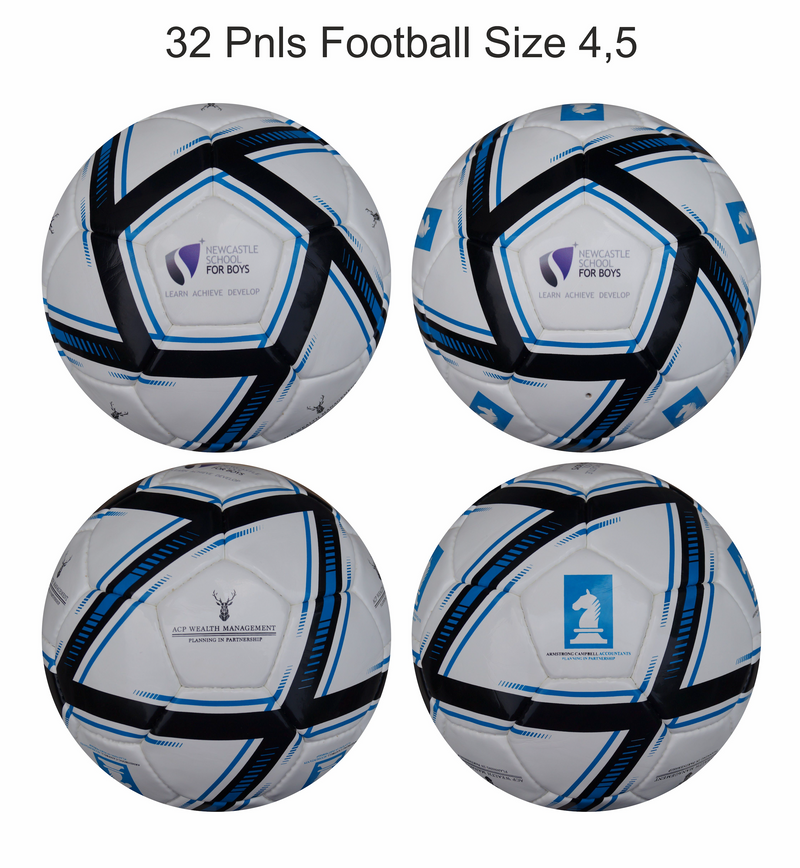 Custom Football Ball - 32 Panel Size 5 PVC 'Newcastle School for Boys'