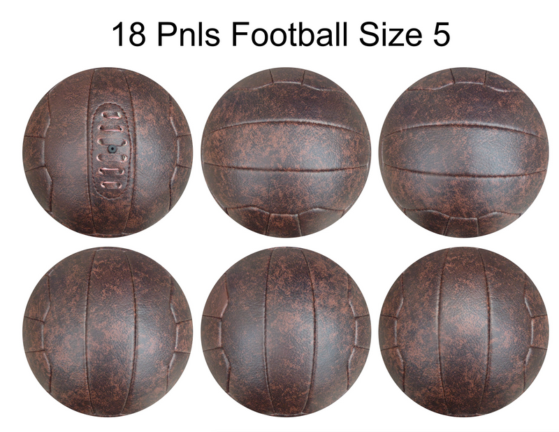 Custom Football Ball - 18 Panel Size 5 PVC 'Fake Leather'