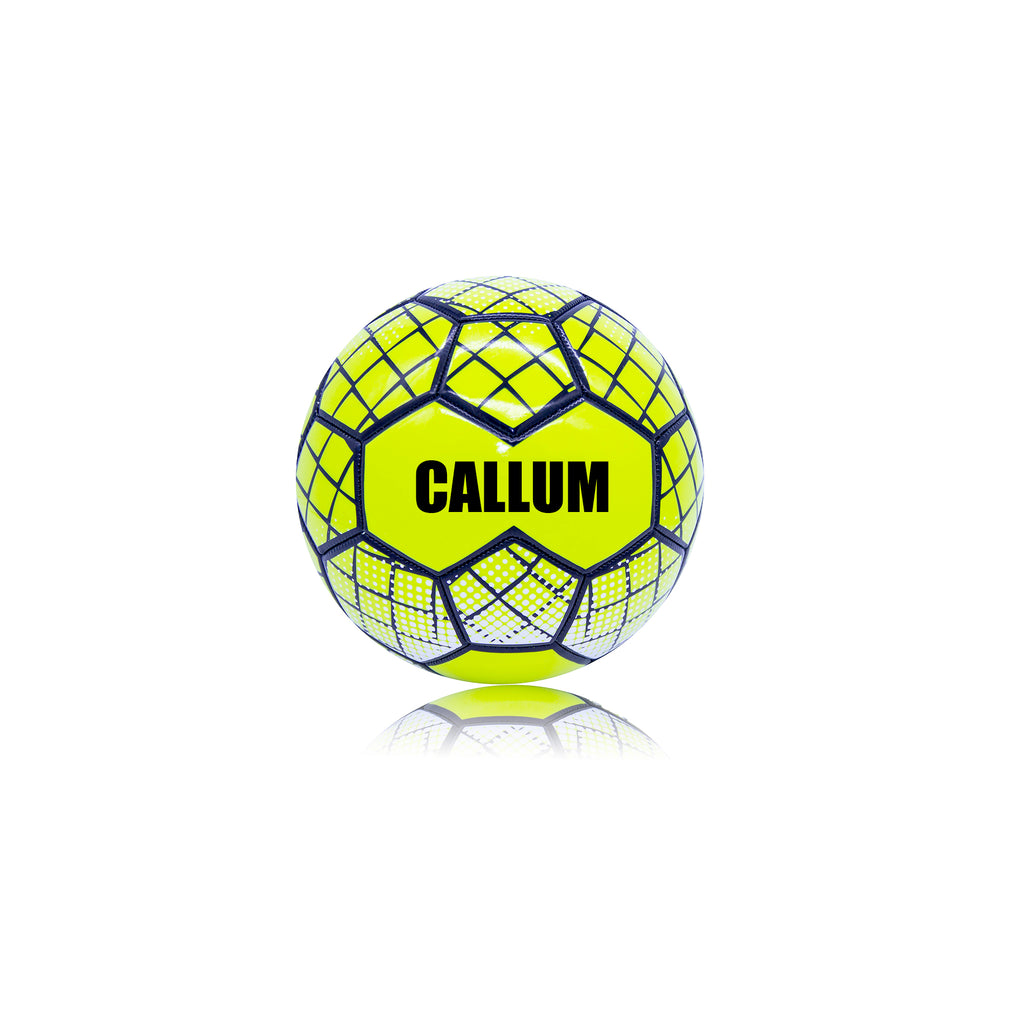 Personalised Football - Neon Yellow Size 1