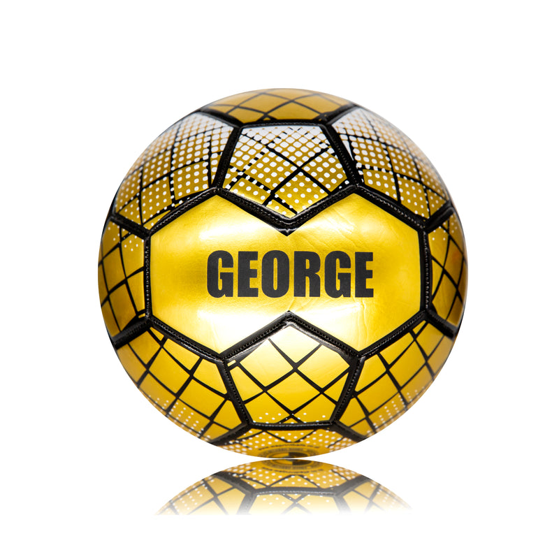 Personalised Football - Metallic Gold Size 3