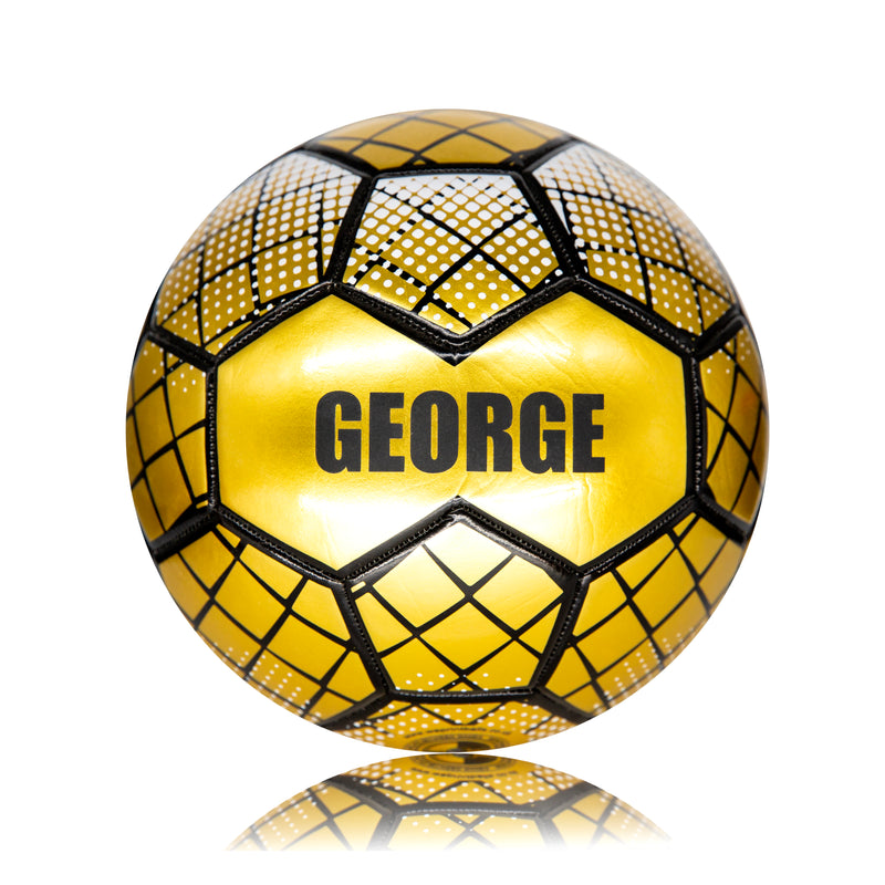 Personalised Football - Metallic Gold Size 4