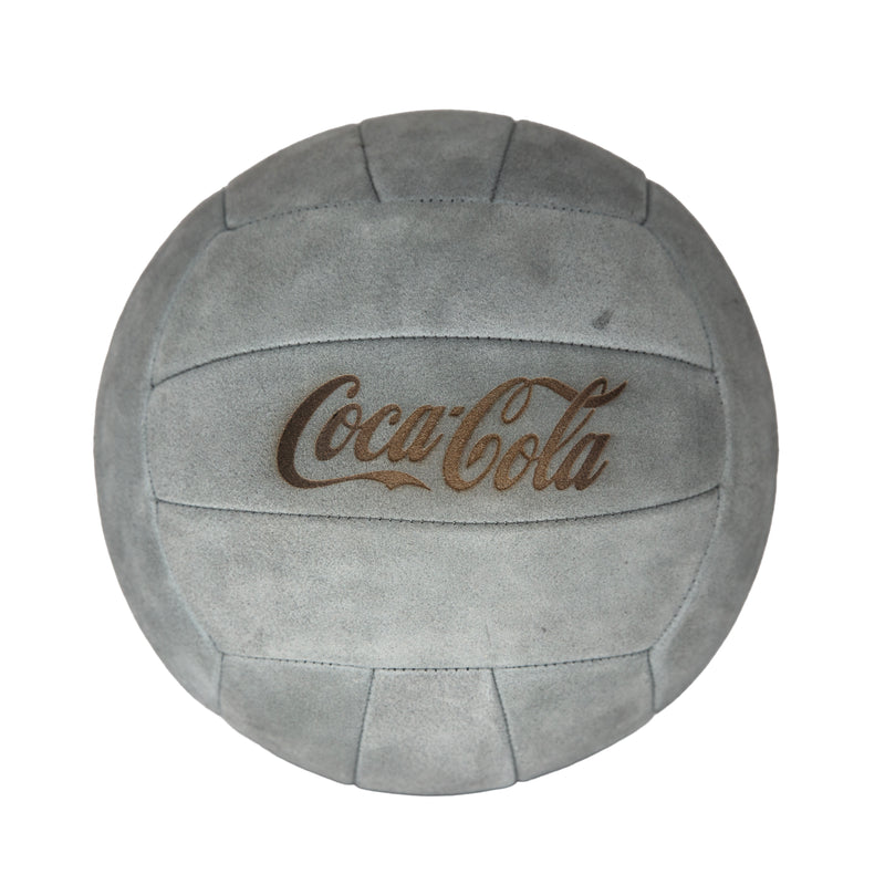 Personalised Engraved Hand Sewn Suede Leather Football Ball - Dark Grey Size 5