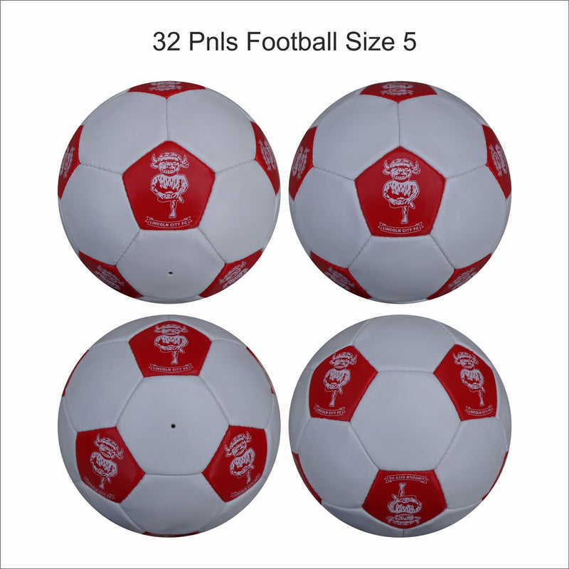 Custom Football Ball - 23 Panel Size 5 PVC 'Lincoln City FC'