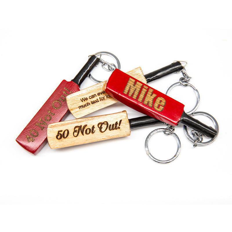 Mini Cricket Bat Keyring
