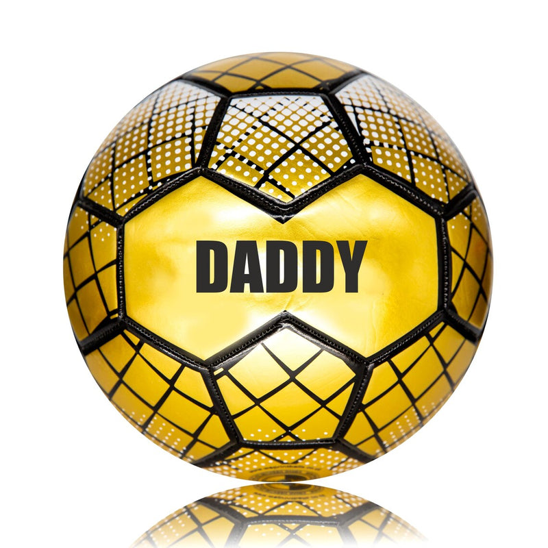 Father's Dad Football - Daddy - Gold Size 5