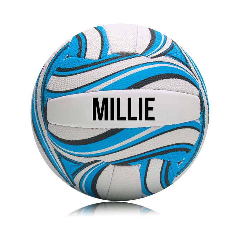 Personalised Netball Ball - Blue Size 4
