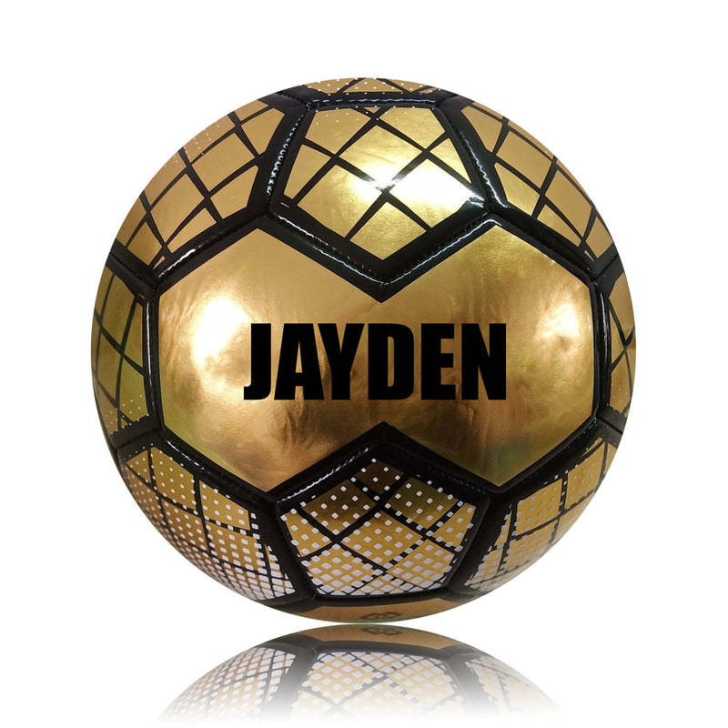 Personalised Football - Metallic Gold Size 5 ** LOW STOCK **