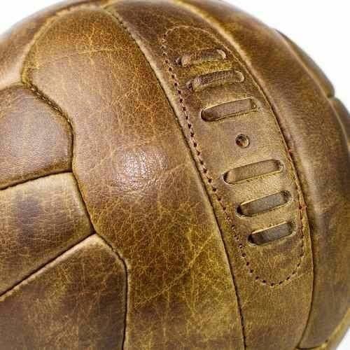 Vintage Leather Soccer Ball 18 Panel